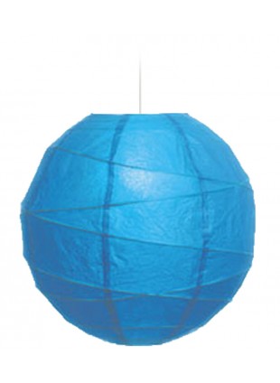 Χάρτινο Φωτιστικό Μπάλα "Akari" Lamp - Φ-40cm - Γαλάζιο