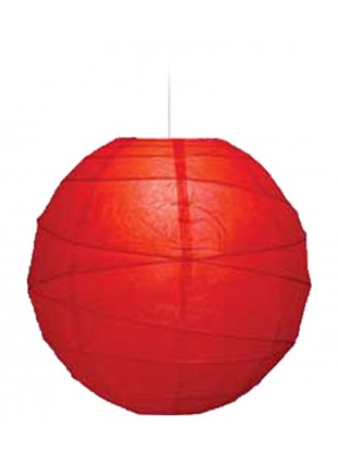Χάρτινο Φωτιστικό Μπάλα "Akari" Lamp - Φ-40cm - Κόκκινο