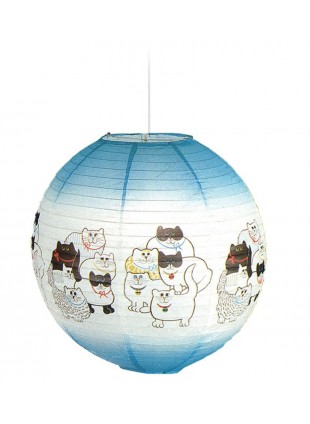 Χάρτινο Φωτιστικό Μπάλα με Γάτες Φ-40cm