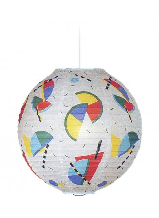 Χάρτινο Φωτιστικό Μπάλα με Γεωμετρικά Σχέδια Φ-40cm