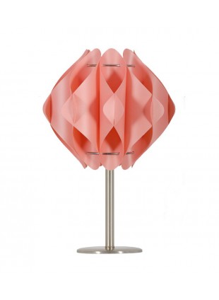 Ροζ μοντέρνο επιτραπέζιο φωτιστικό Saporo S1 με βάση 20 cm