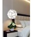 Λευκό κρεμαστό φωτιστικό οροφής Flower Μ