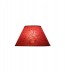 Κόκκινο Επιτραπέζιο Αμπαζούρ Κωνικό από Ριζόχαρτο Δ-15cm
