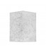 Λευκό Επιτραπέζιο Αμπαζούρ Τετράγωνο από Ριζόχαρτο Υ40cm